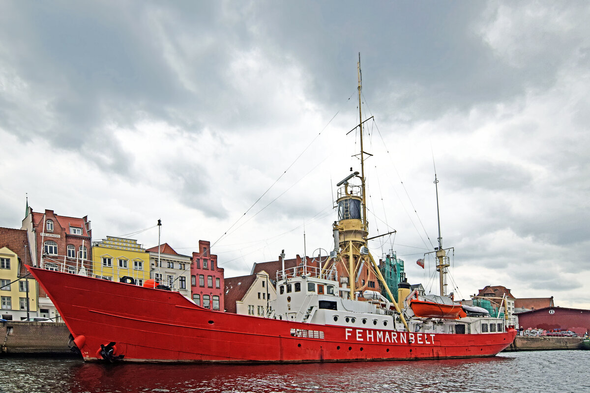 Feuerschiff FEHMARNBELT am 14.08.2021 im Hansahafen Lübeck