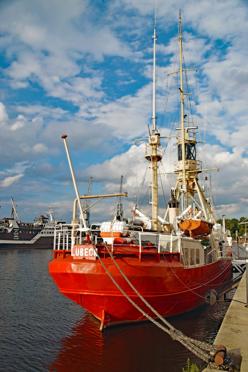 Feuerschiff FEHMARNBELT am Abend des 19.08.2017 in Lübeck