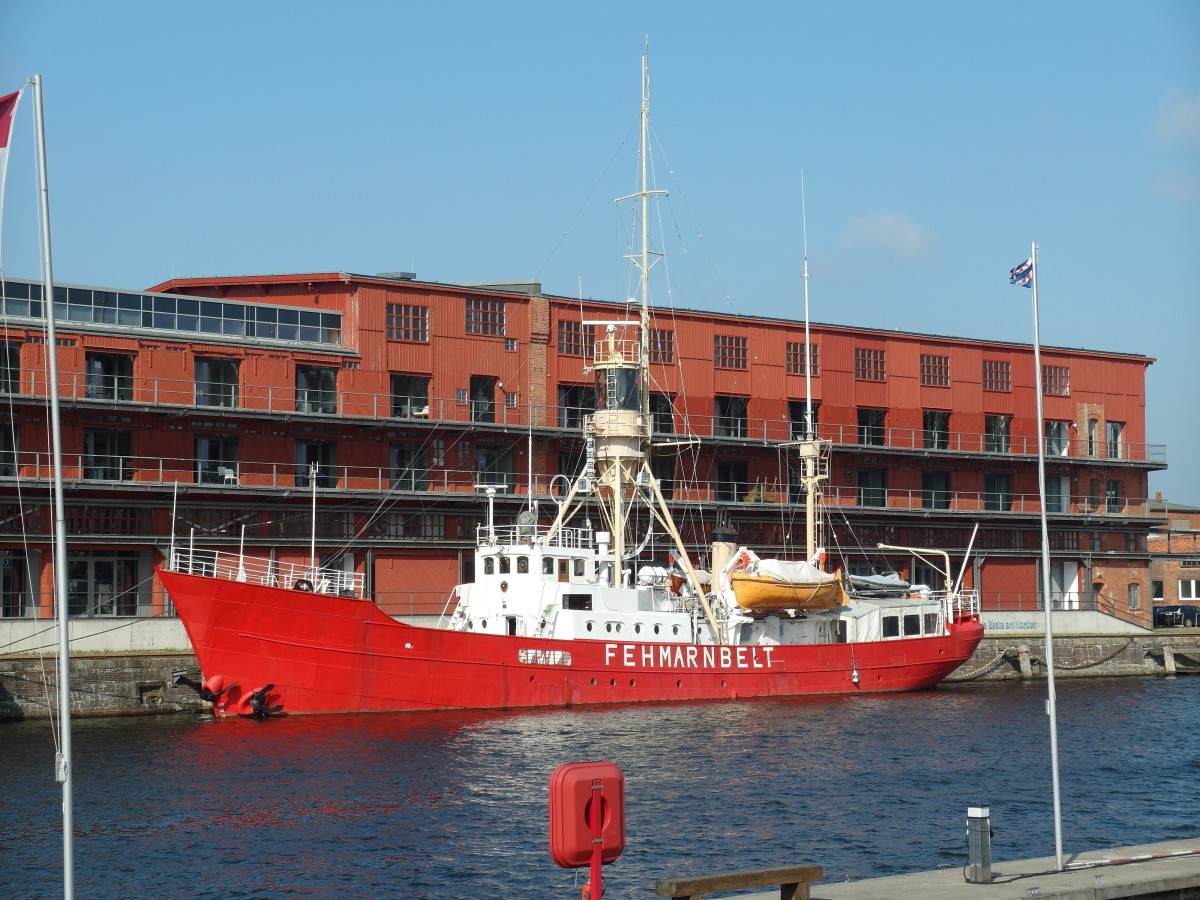 Feuerschiff FS FEHMARNBELT IMO: 1046704, MMSI: 211352730 ; Lübeck auf der Trave , media docks, 12.09.2014
