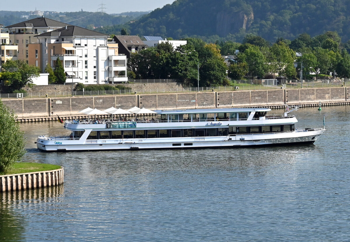 FGS AUGUSTA auf der Mosel in Koblenz - 08.09.2021