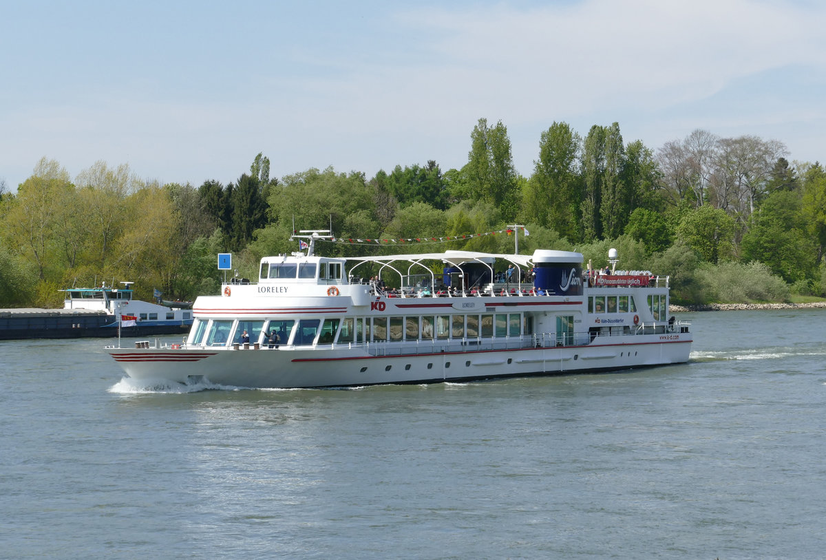 FGS  Loreley  der KD auf dem Rhein in Bad Honnef - 30.04.2017