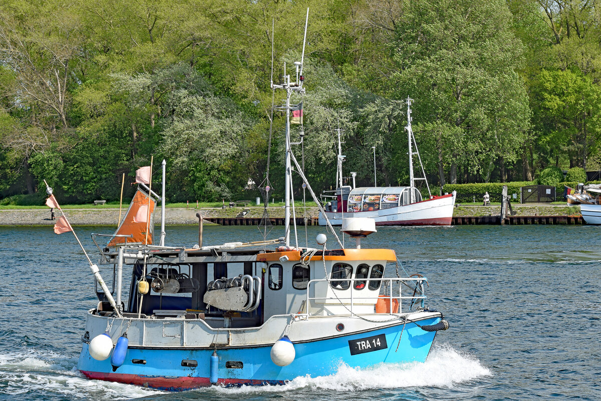 Fischereiboot TRA 14 CONSTANTIA II am 21.05.2021 in Lübeck-Travemünde 