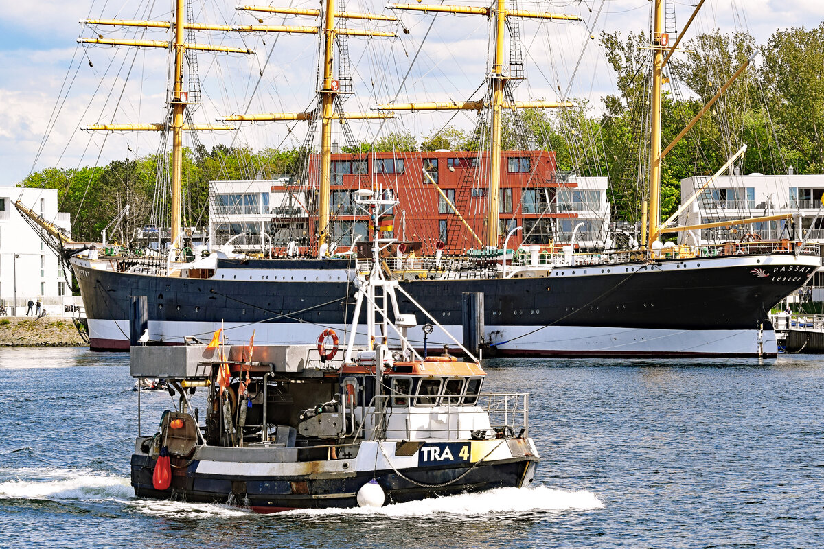 Fischereifahrzeug TRA 4 ANKE am 24.5.2021 in Lübeck-Travemünde