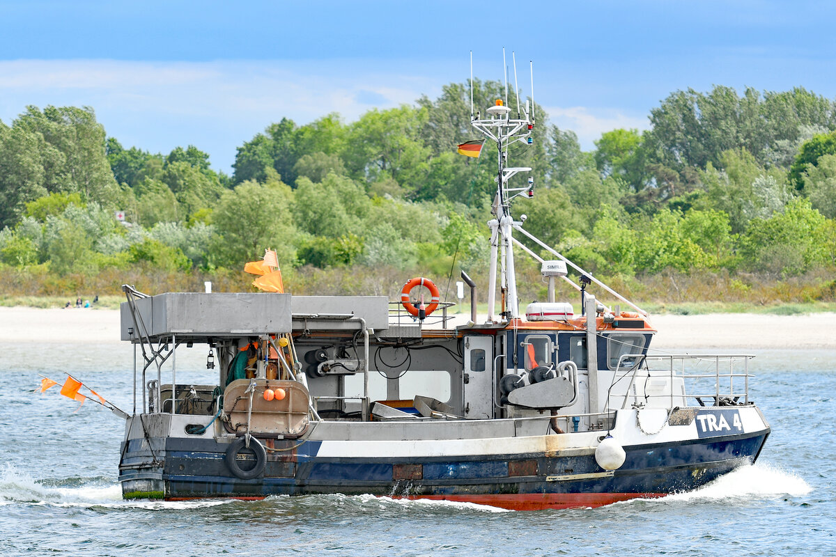 Fischereifahrzeug TRA 4 ANKE am 26.05.2022 in Lübeck-Travemünde