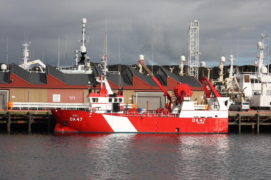 Fischtrawler DA.47 am 24.09.2018 im Hafen Killybegs in Irland.