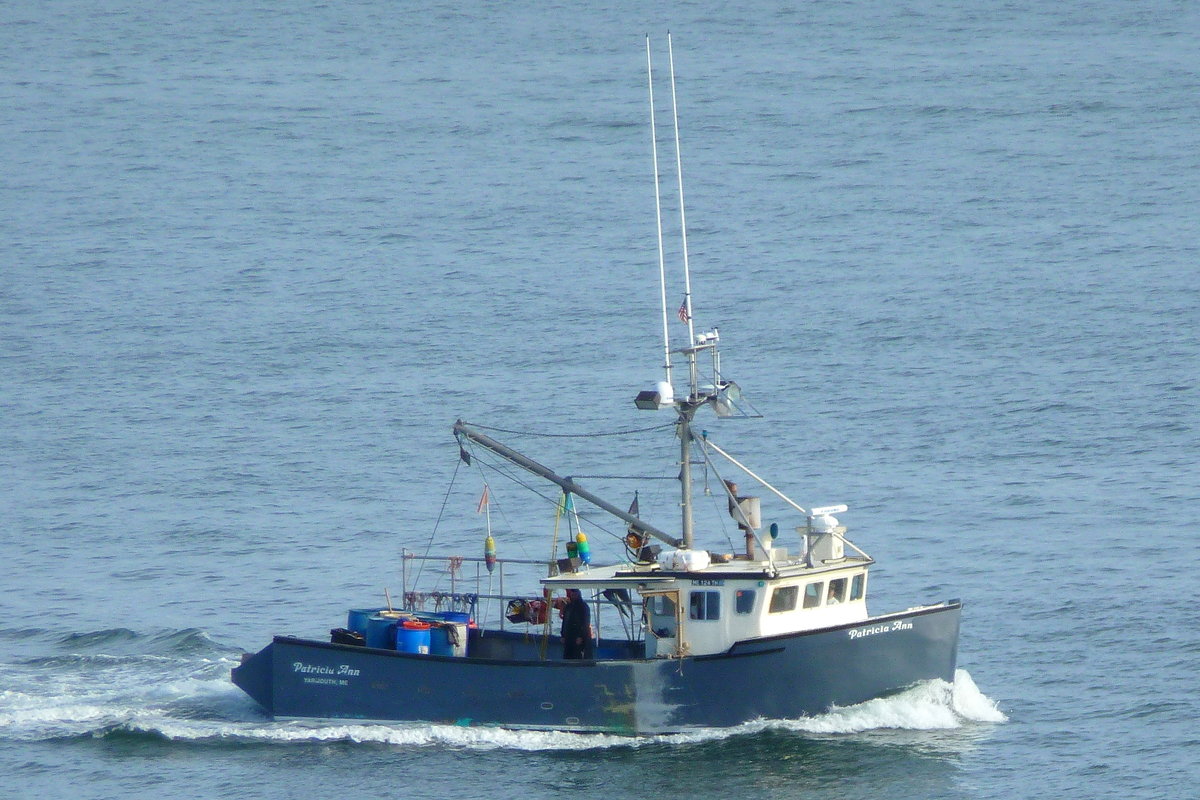 Fischtrawler 'Patricia Ann' in den Gewässern vor Portland, Maine. Aufnahmedatum: 28.09.2018.
