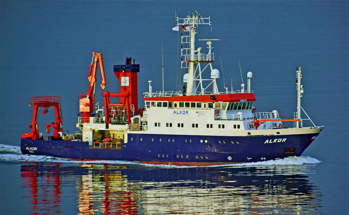 Forschungsschiff ALKOR auf der Ostsee (Aufnahme vom 12.02.2016)