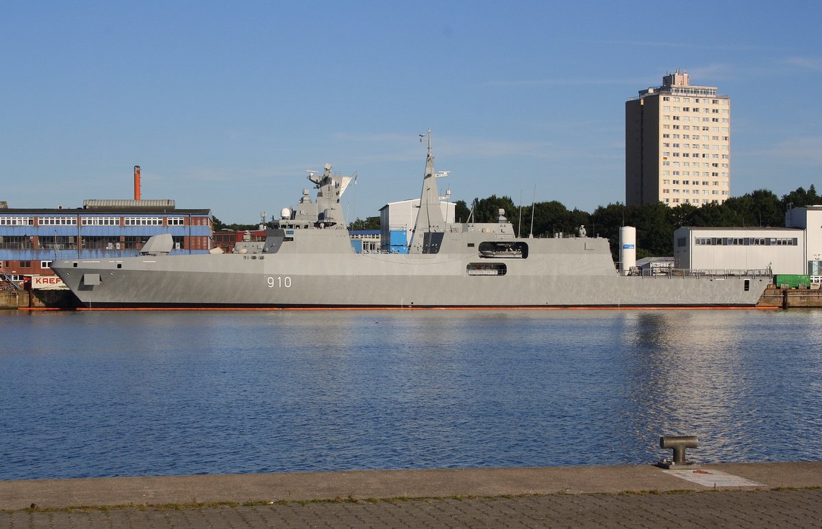 Fregatte 910 - Neubau für Algerien - in Kiel. 28.06.2018