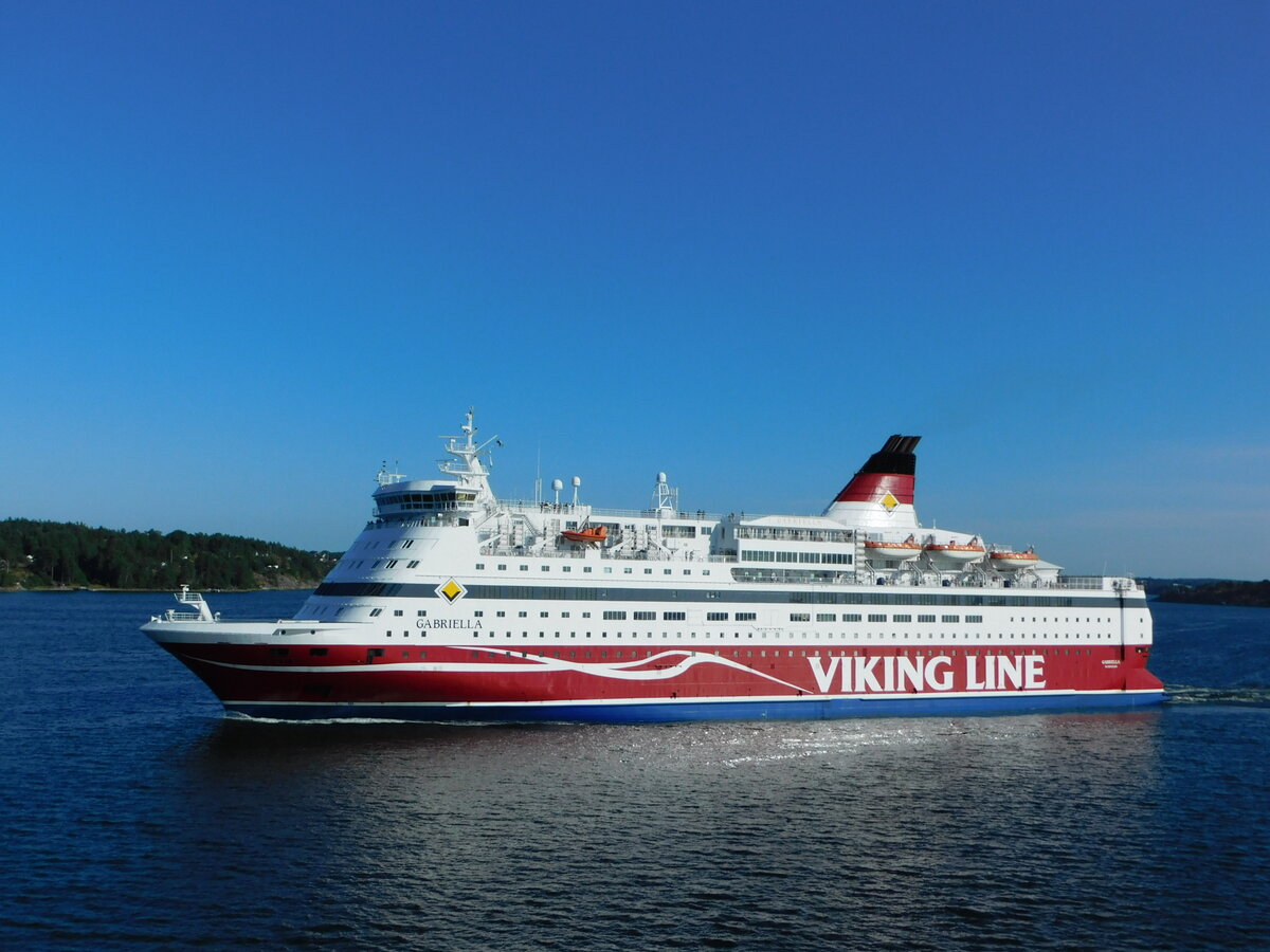 GABRIELLA, Viking Line, Stockholmer Schären, 25.07.21, gesehen von Bord der Amorella