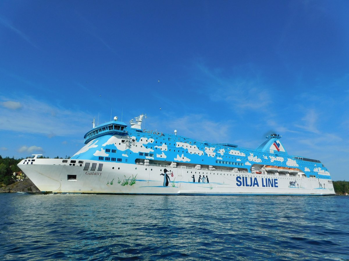 GALAXY, Silja Line, aufgenommen während eines Bootsausfluges am 12.08.2020 in den Stockholmer Schären.