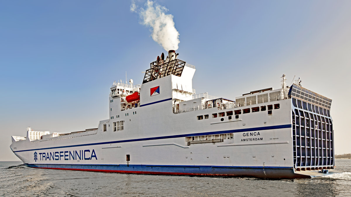 GENCA (IMO 9307372) am 17.2.2019 im Seeraum vor Lübeck-Travemünde