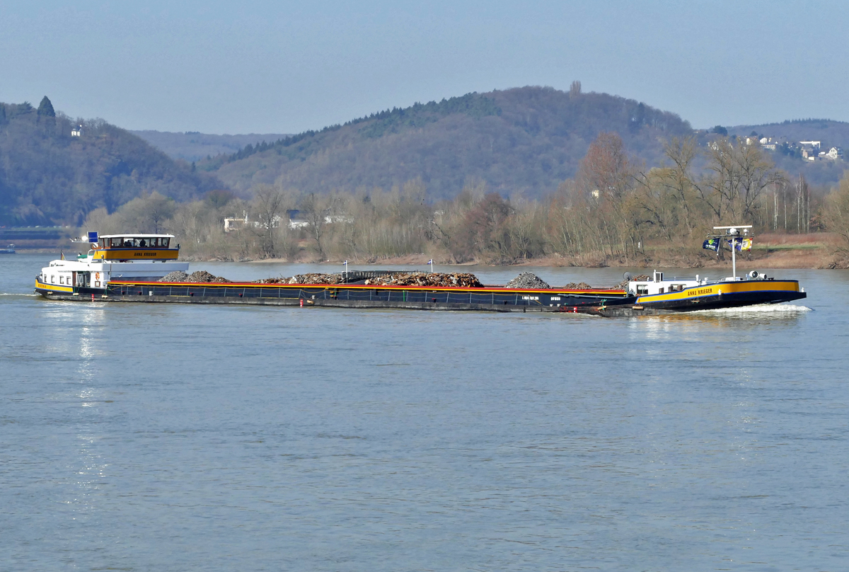 GMS  Anna Krieger  auf dem Rhein in Remagen - 16.03.2017