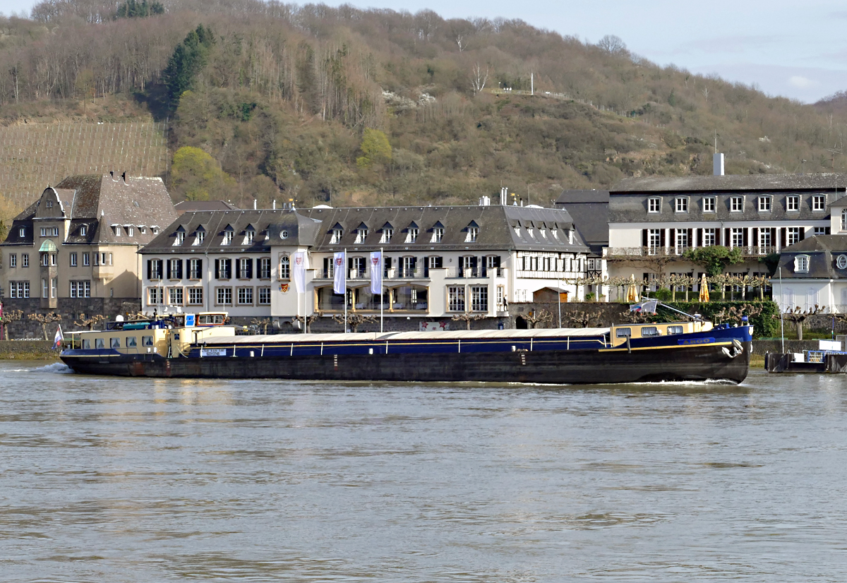 GMS Argo auf dem Rhein querab von Unkel - 16.03.2020