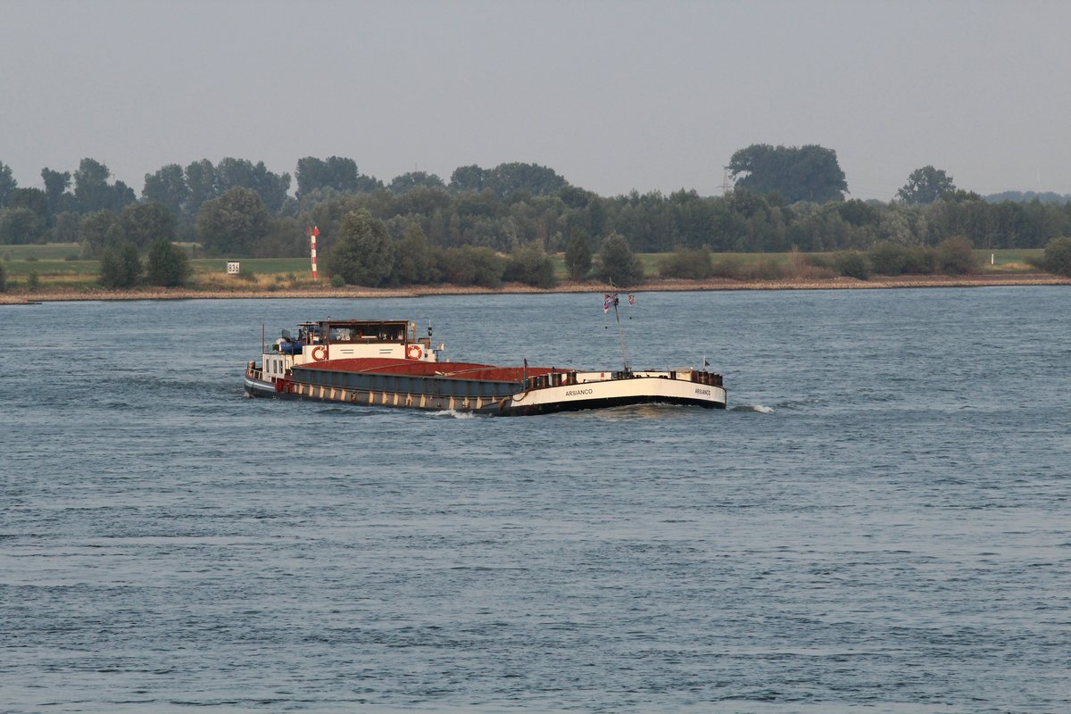 GMS Arsianco (04802870 , 85 x 9,50m) am 05.07.2017 bei km 837 auf Rhein-Talfahrt. 