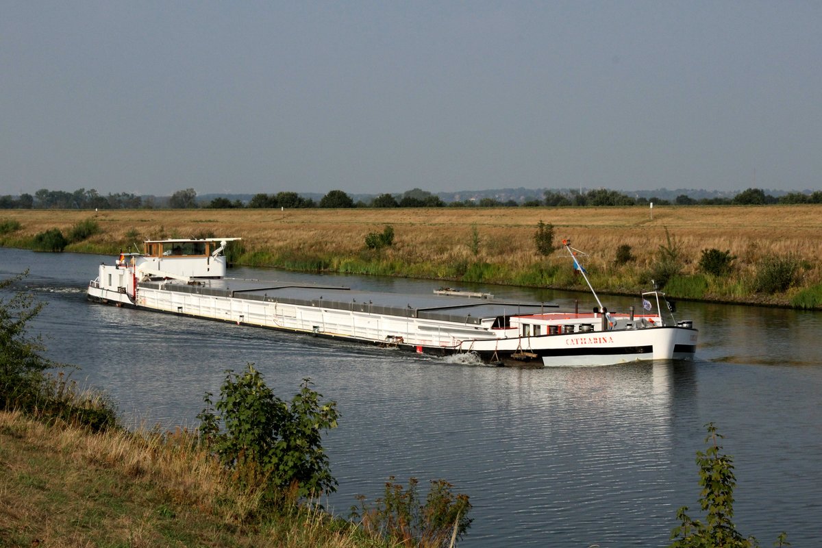 GMS Catharina (04400550 , 80 x 8,2m) am 23.08.2018 im Elbe-Seitenkanal zw. Artlenburg und Scharnebeck zu Berg in Fahrt.