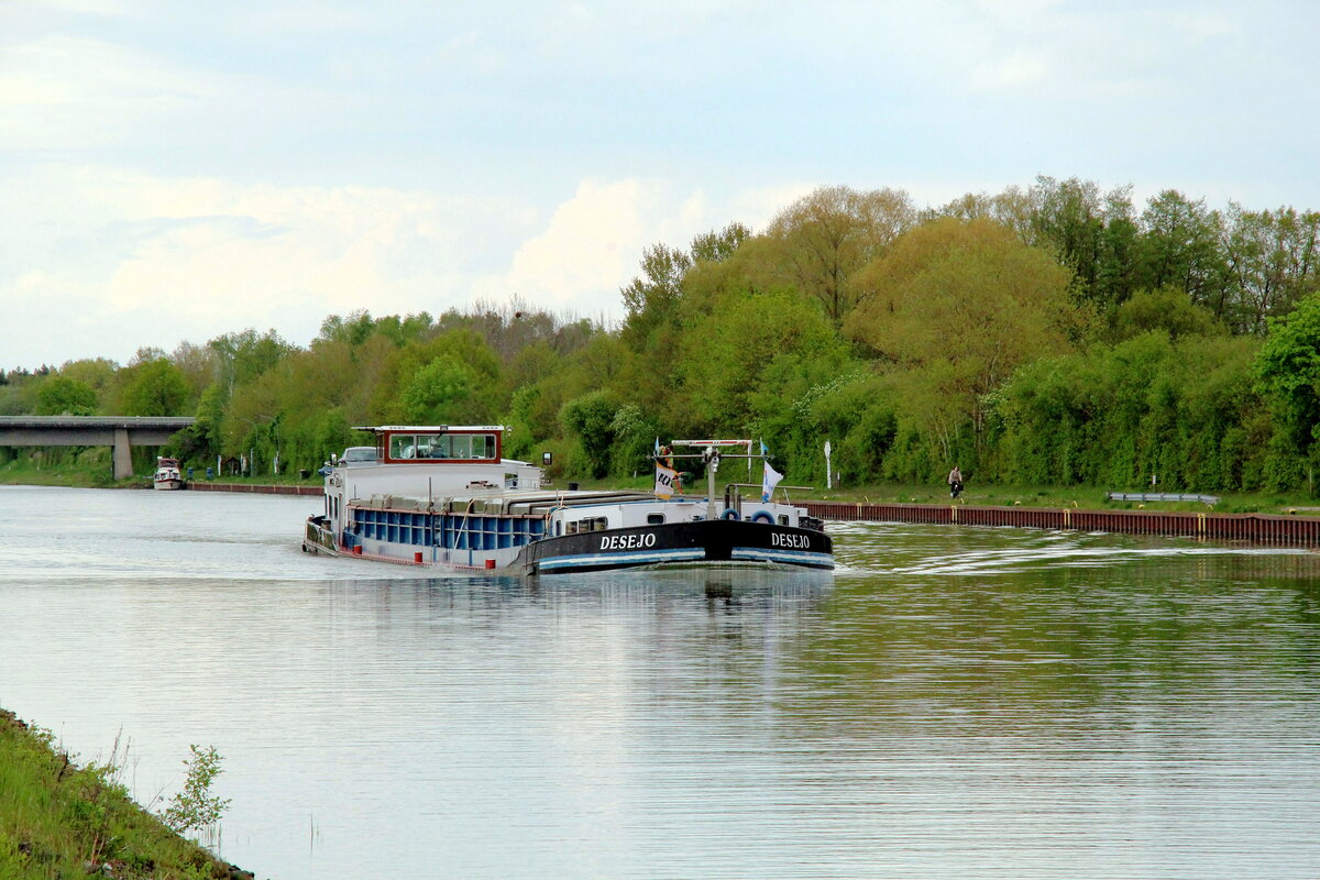 GMS  DESEJO  (02314623 , 84,55 x 8,5m) am 19.05.2021 im  ELBE-SEITENKANAL  Höhe Bad Bodenteich auf Bergfahrt.