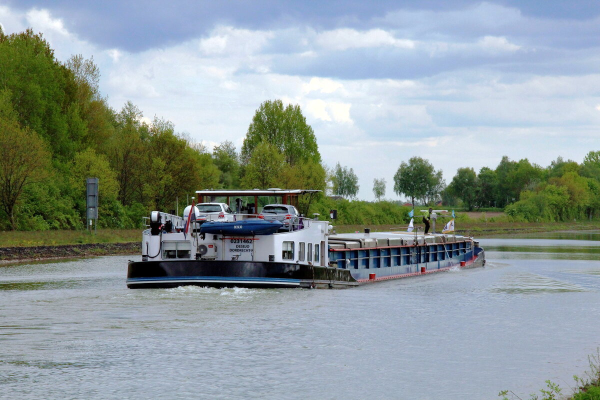 GMS  DESEJO  (02314623 , 84,55 x 8,5m) am 19.05.2021 im  ELBE-SEITENKANAL  zw. Bad Bodenteich und Lüder auf Bergfahrt.