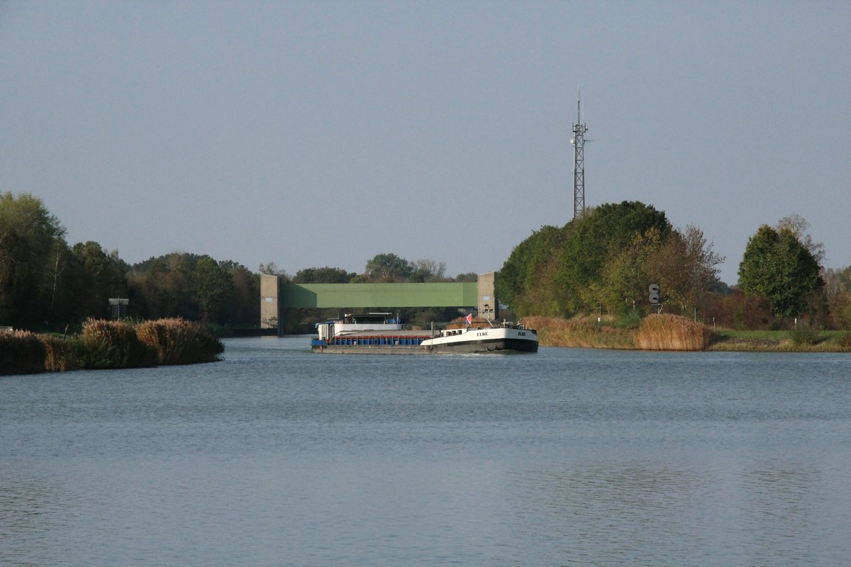 GMS Elbe (04012530 , 80 x 9,50m) am 23.10.2019 im Elbe-Seitenkanal zu Berg zw.dem Sicherheitstor Wasbüttel und Edesbüttel. 