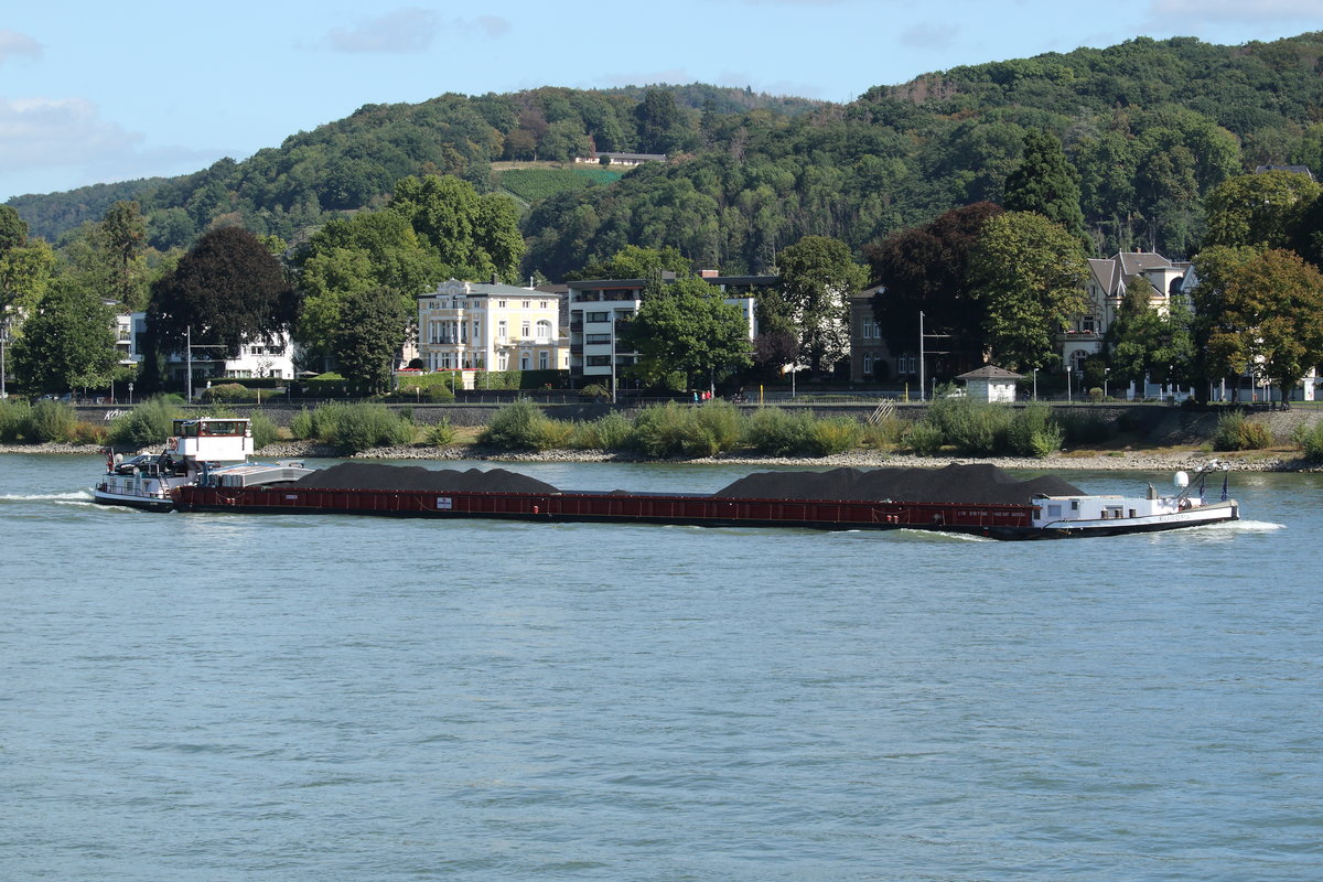 GMS EUROPA, ENI 04500840, Lauenburg/DE. Auf dem Rhein bei Königswinter am 10.09.2020. 