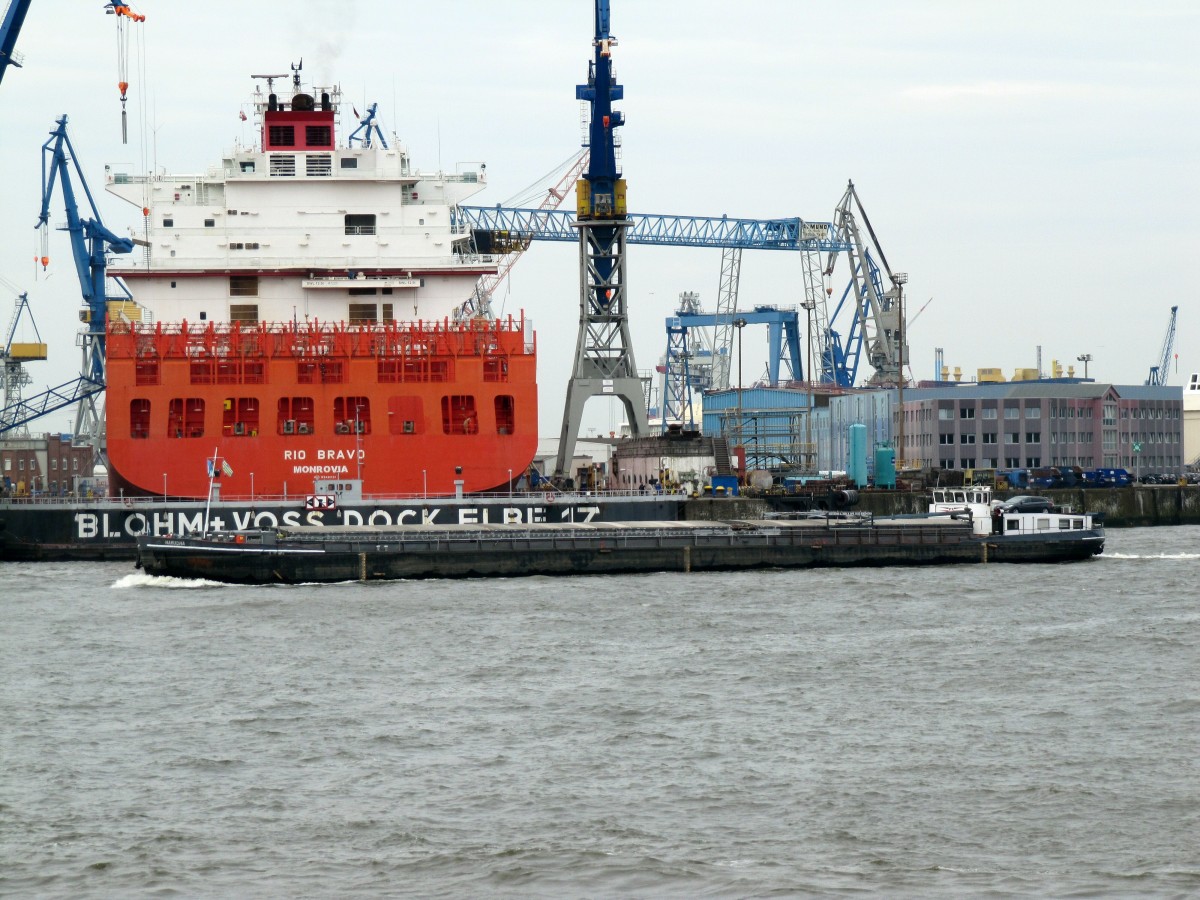 GMS Harudha (04012890 , 80 x 8,20) am 03.07.2014 im Hafen HH Höhe Schwimmdock 17 auf der Norderelbe zu Berg.