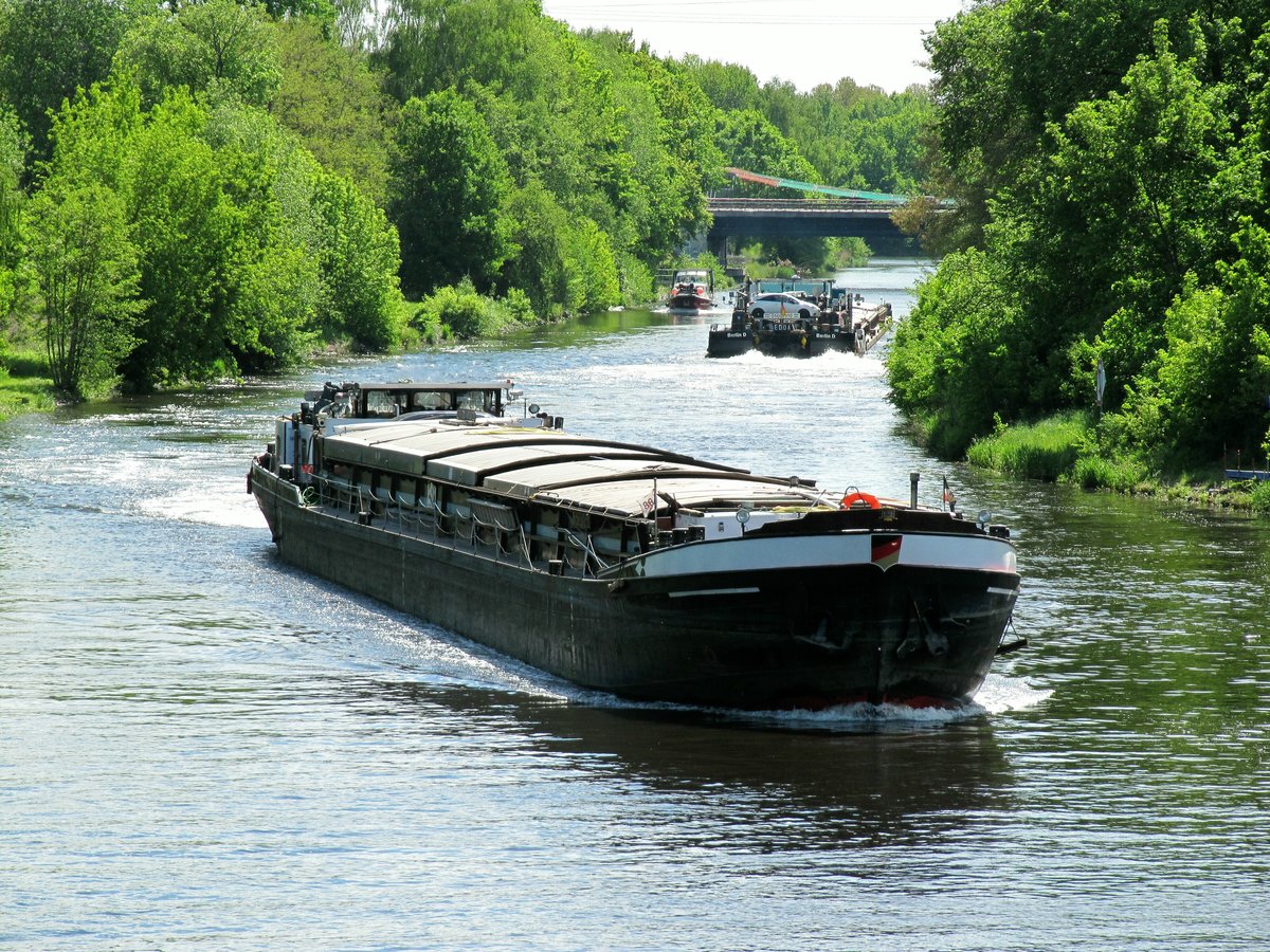GMS HAVELSTERN (04013290 , 70 x 7,20m) befuhr am 20.05.2020 die Havel-Oder-Wasserstrasse (Oder-Havel-Kanal) bei Pinnow zu Berg Richtung Schleuse Lehnitz.