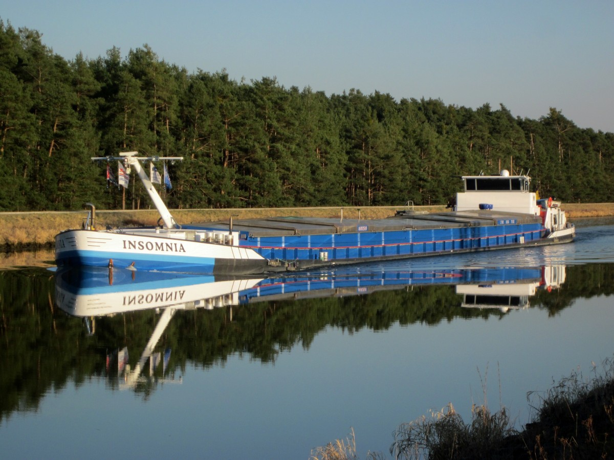 GMS Insomnia (06002589 , 79,92 x 9m) am 20.03.2015 auf dem Main-Donau Kanal zu Tal kurz vor dem Erreichen der Schleuse Strullendorf.