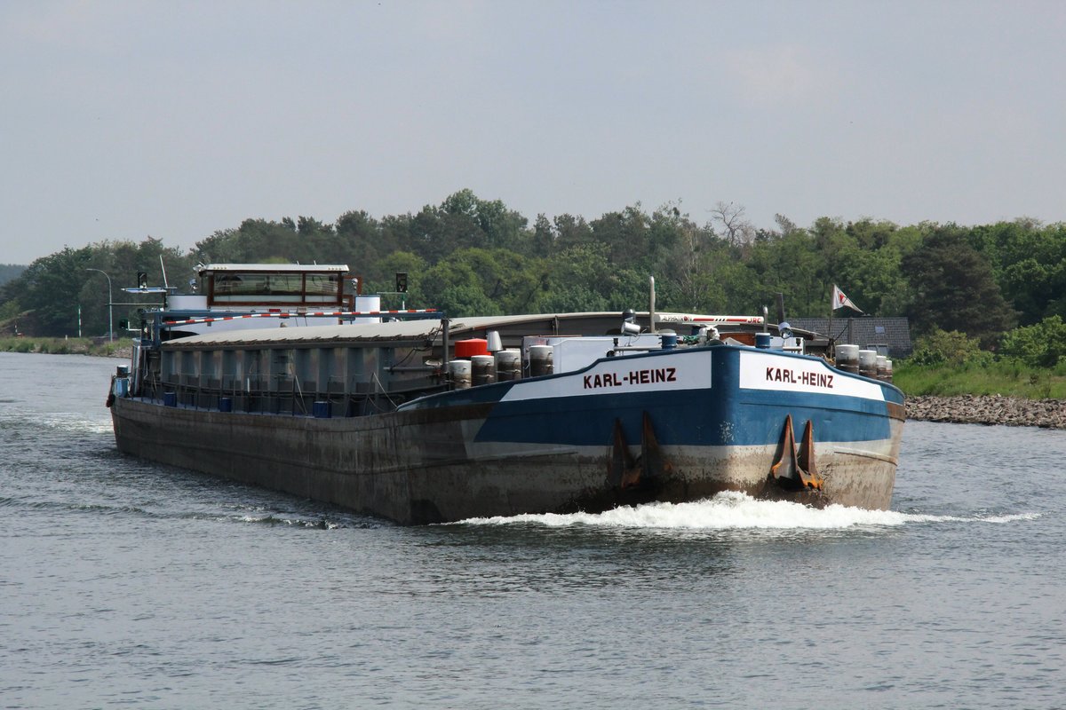 GMS Karl-Heinz (04400890 , 85 x 9m) am 21.05.2019 im Mittellandkanal Höhe Hohenwarthe auf Talfahrt.