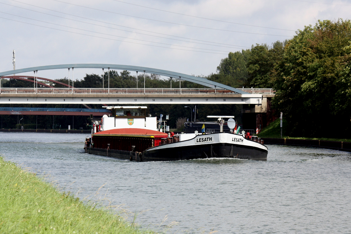 GMS LESATH (ENI:04027240) L.85m B.8,50 T1483 Baujahr 1916 am 05.09.2020 auf dem DEK in Datteln.