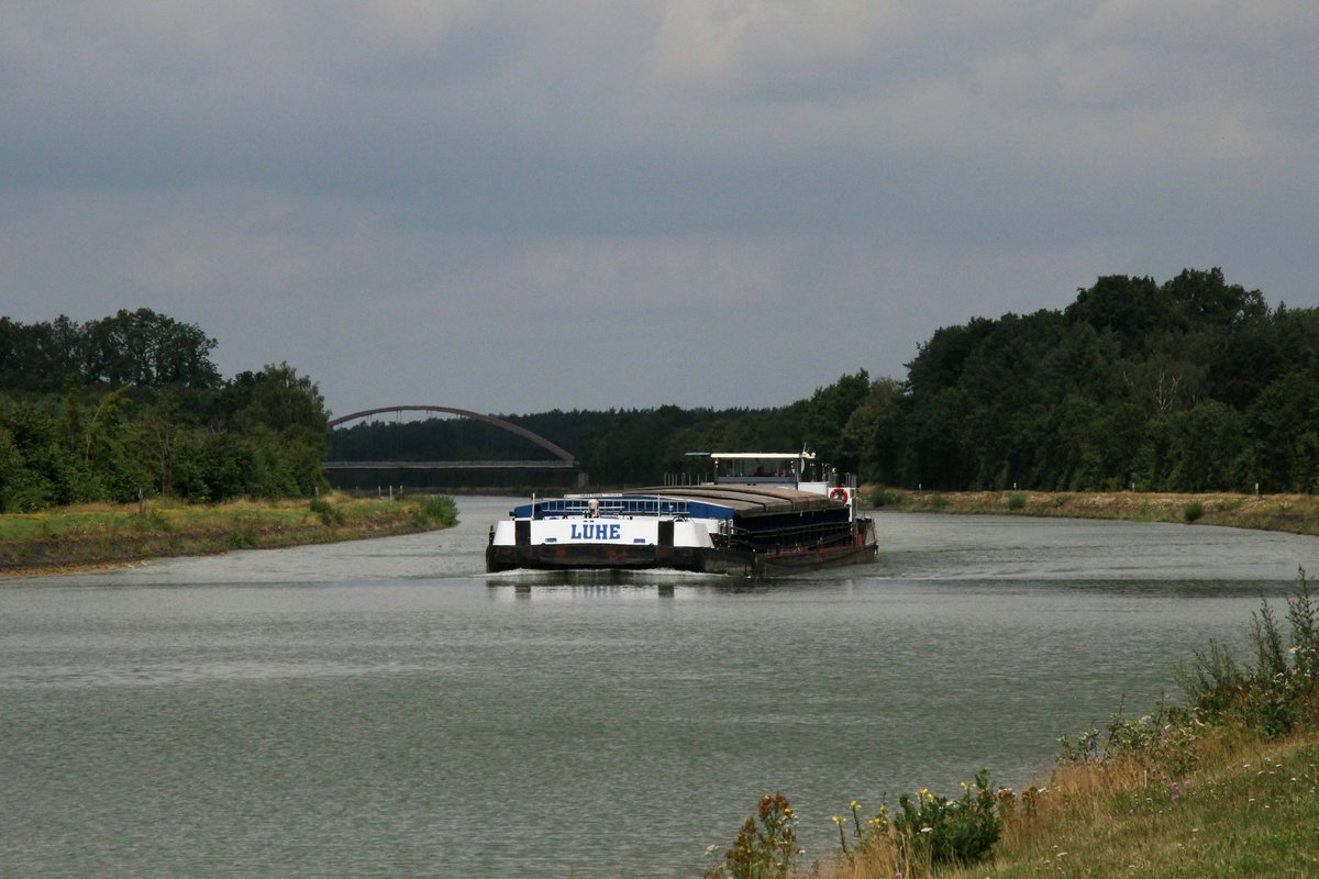 GMS Lühe (04700630 , 85 x 9,50m) am 19.07.2019 im Elbe-Seitenkanal Höhe Altenmedingen auf Bergfahrt.