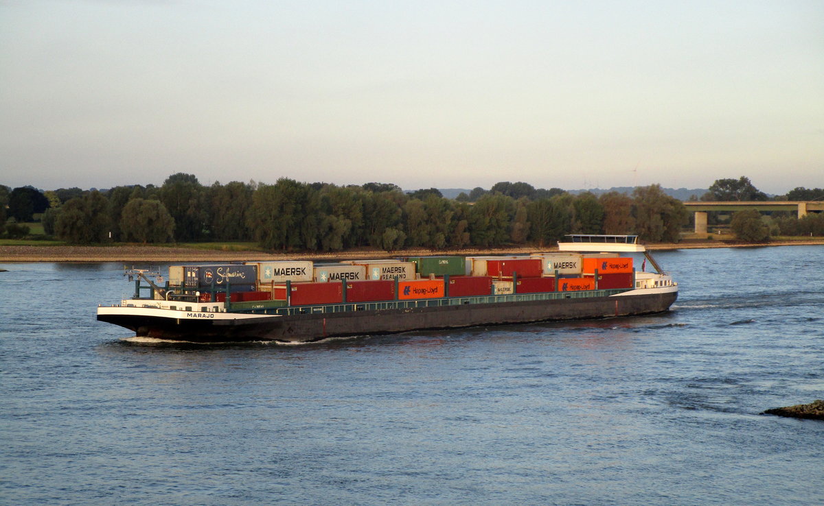 GMS Marajo (02325828 , 135 x 17,40m) am 09.07.2017 auf dem Rhein bei Rees auf Bergfahrt.