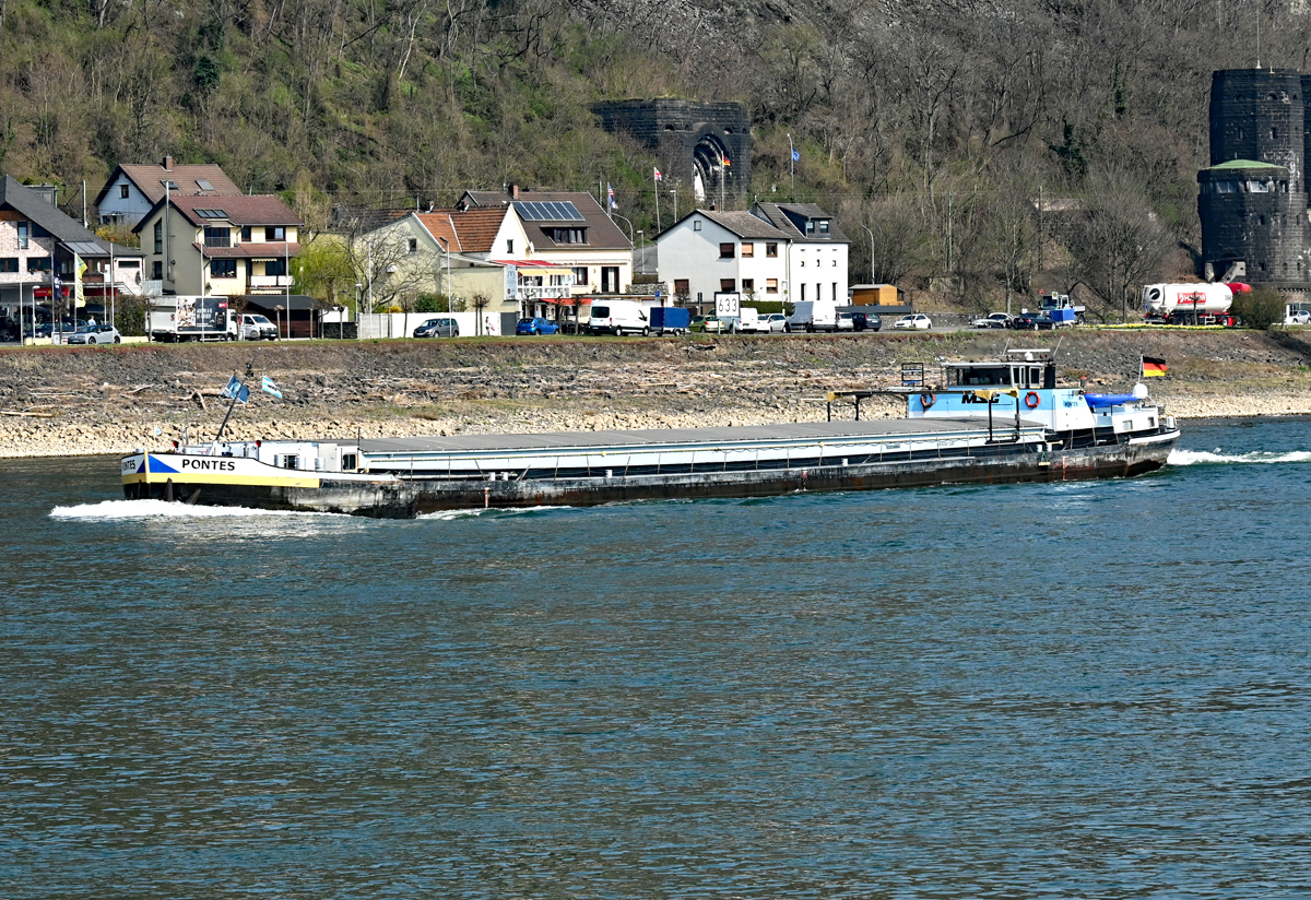 GMS PONTES auf dem Rhein querab Erpel - 25.03.2022