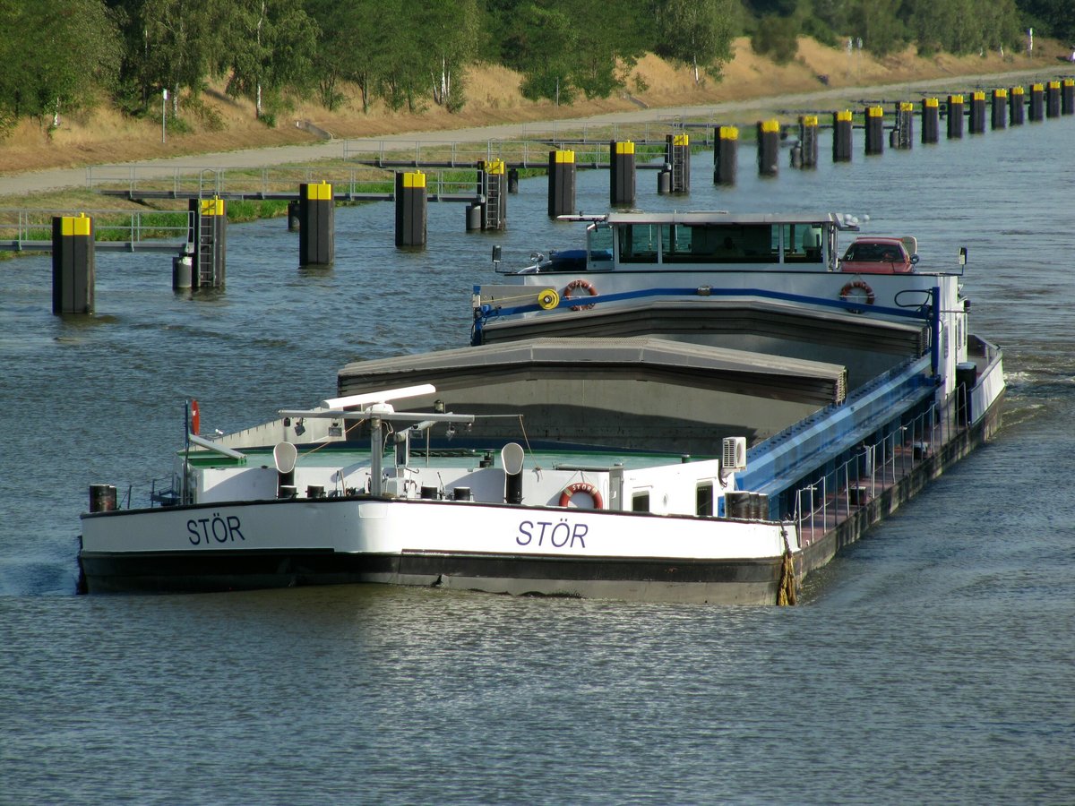 GMS Stör , 02324221 , 85 x 11,45m , am 06.09.2016 im Bereich der Liegestelle Bergfriede auf dem Mittellandkanal Ri. Wolfsburg in Fahrt.