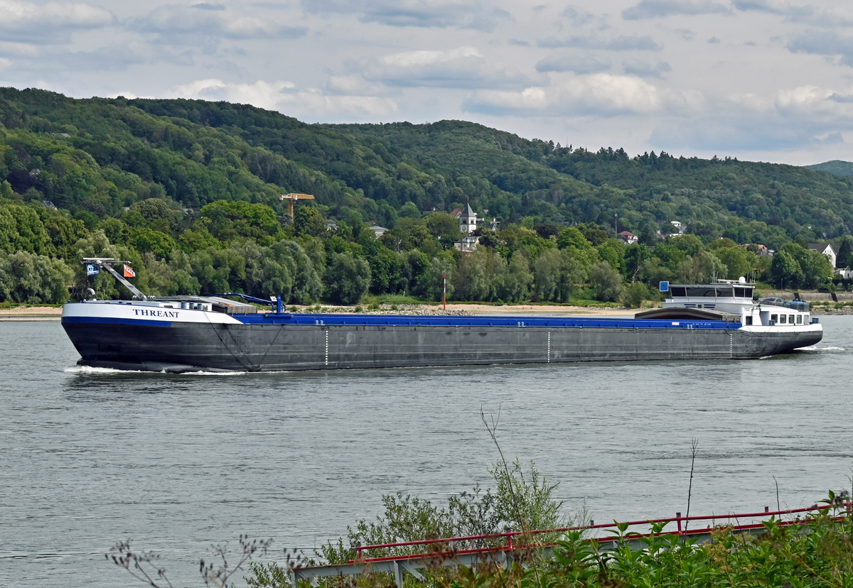 GMS THREANT auf dem Rhein bei Mehlem - 22.07.2023