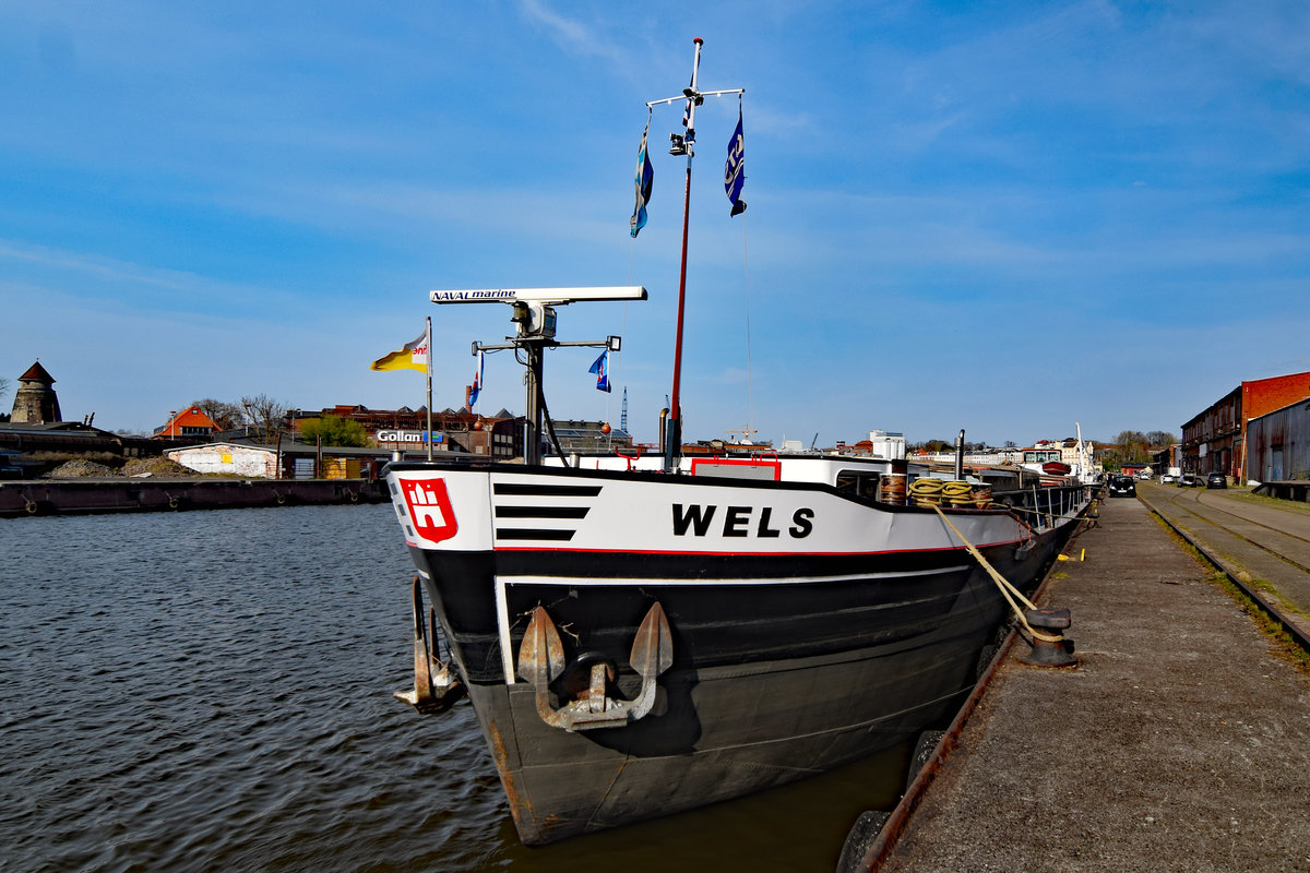 GMS Wels am 08.04.2020 im Wallhafen von Lübeck