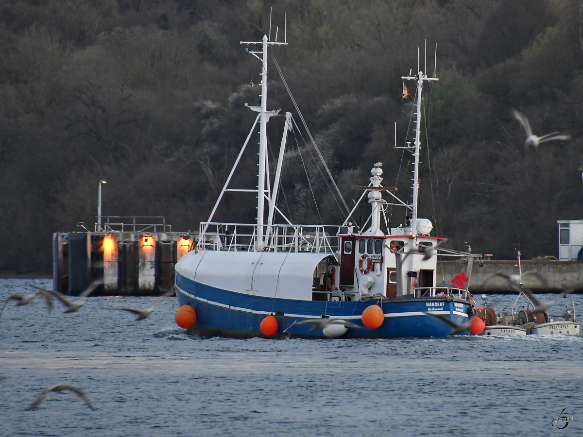 GOT 10 Hanseat (IMO: 5142308) Anfang April 2019 mit 2 Schwesterbooten in Travemünde.