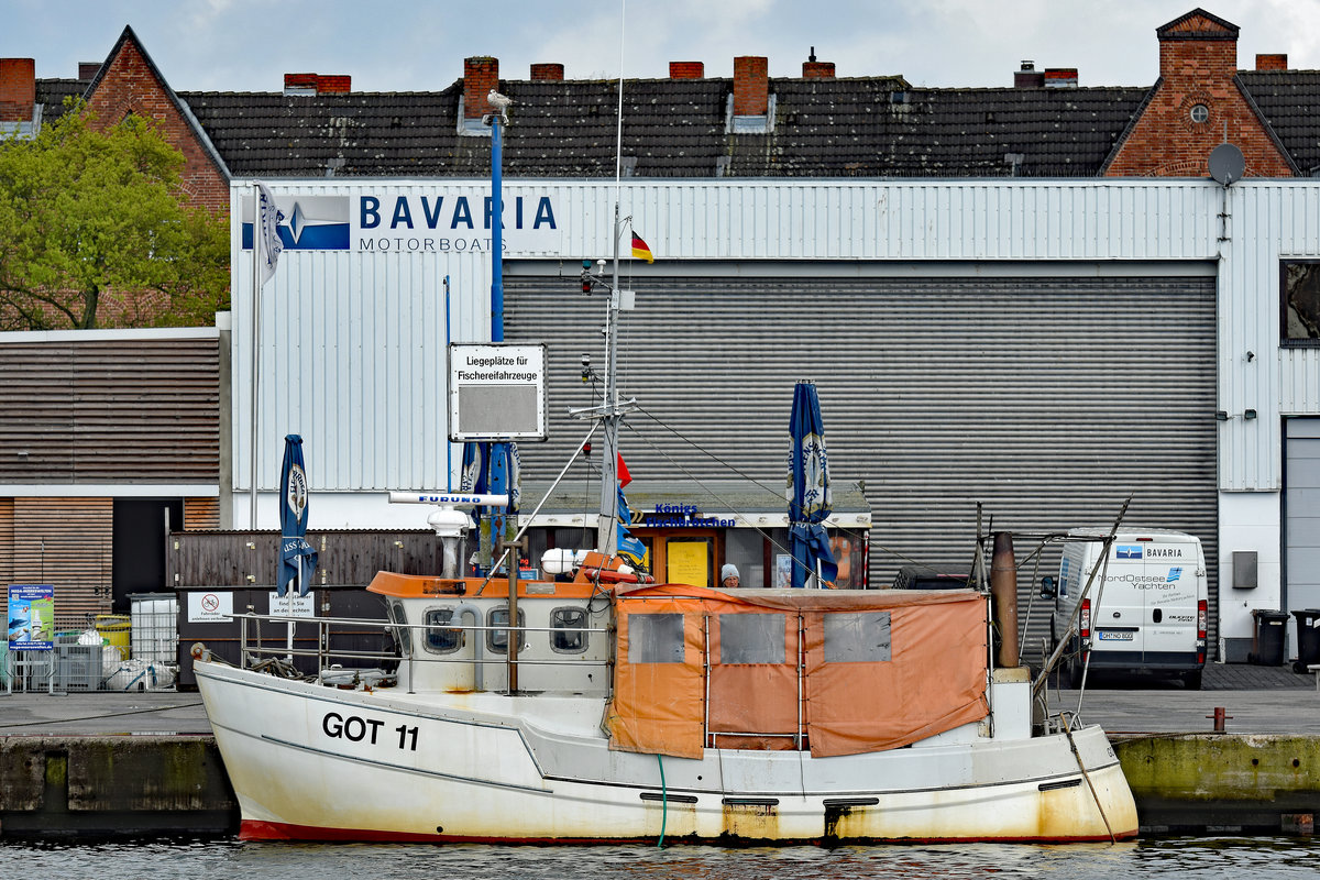 GOT 11 am 01.05.2020 im Hafen von Lübeck-Travemünde