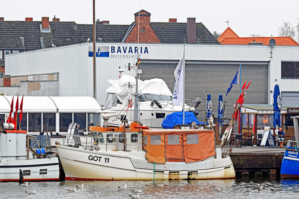 GOT 11 am 15.4.2018 im Hafen von Lübeck-Travemünde