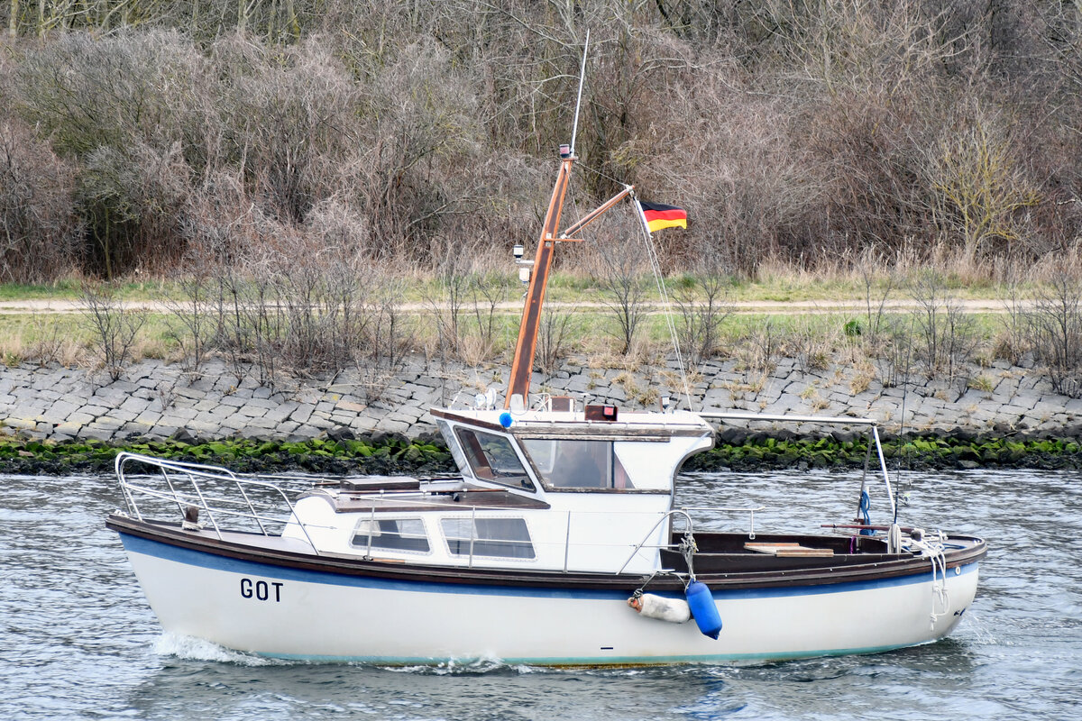 GOT ex Fischereifahrzeug GOT 2 INGRID am 05.03.2023 in Lübeck-Travemünde