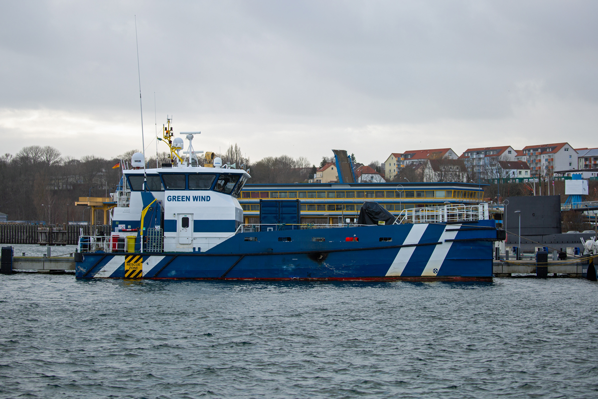 GREEN WIND (IMO 9657894) im Sassnitzer Hafen. - 07.02.2022