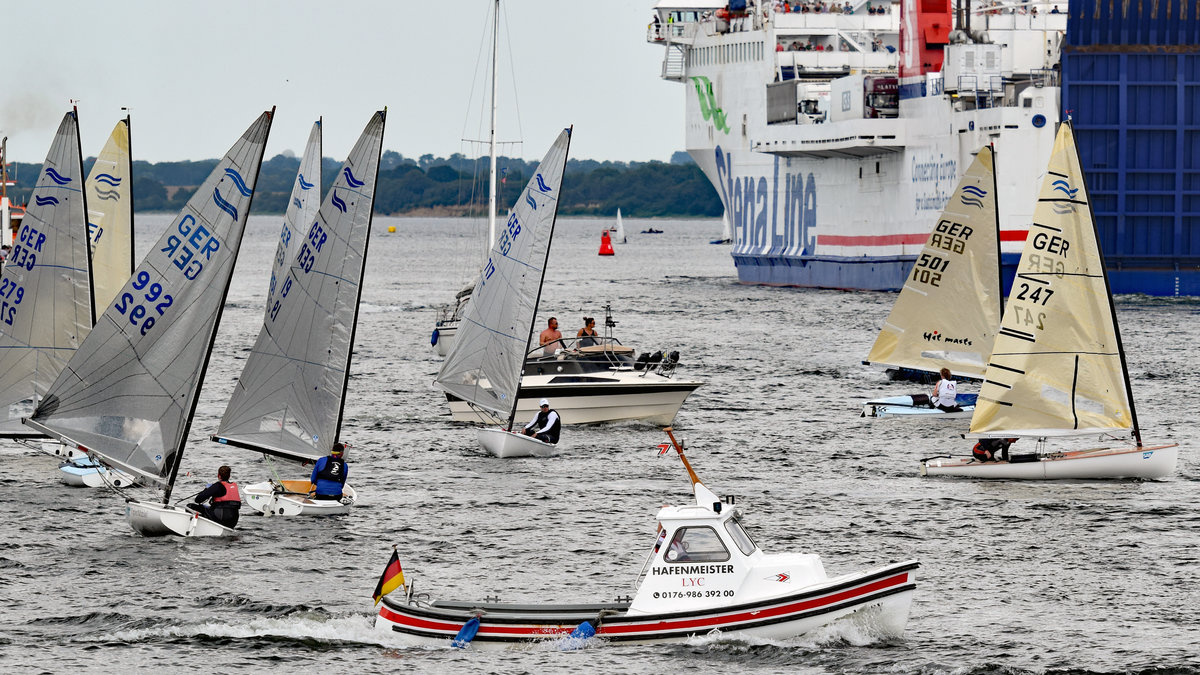 Hafenmeister LYC  Mary  am 20.7.2019 im Hafen von Travemünde (Travemünder Woche vom 19.7.-28.7.2019)