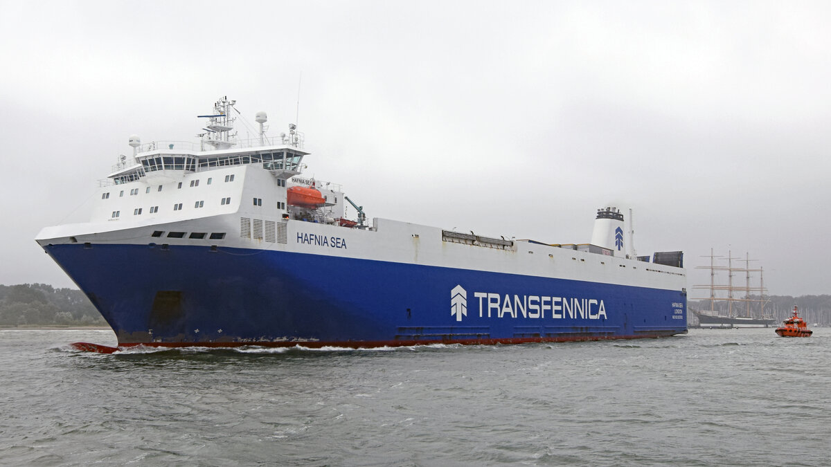 HAFNIA SEA (IMO 9357602) am 29.8.2021 im Hafen von Lübeck-Travemünde