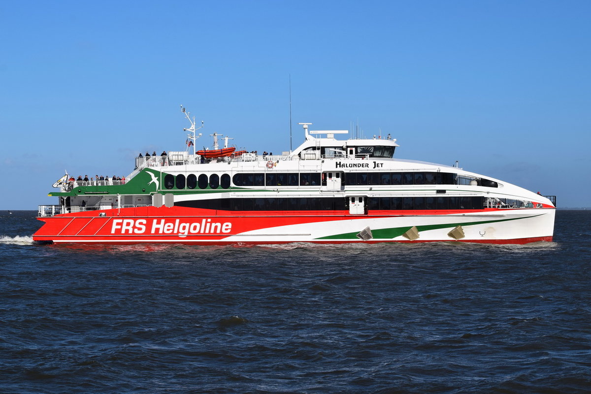 HALUNDER JET , High Speed Katamaran , IMO 9825295 , Baujahr 2018 , 56.4 × 14m , 12.05.2019 , Cuxhaven