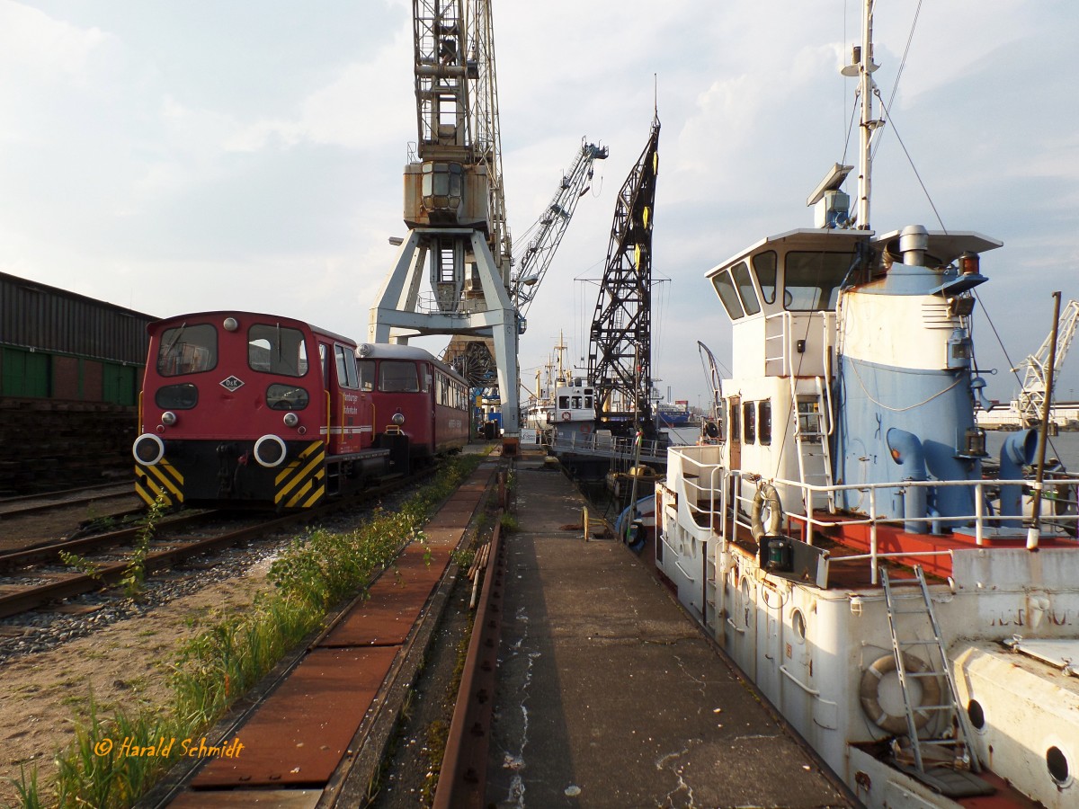 Hamburg am 29.8.2015: Hansahafen, Bremerkai, Hafenmuseum Schuppen 50, 