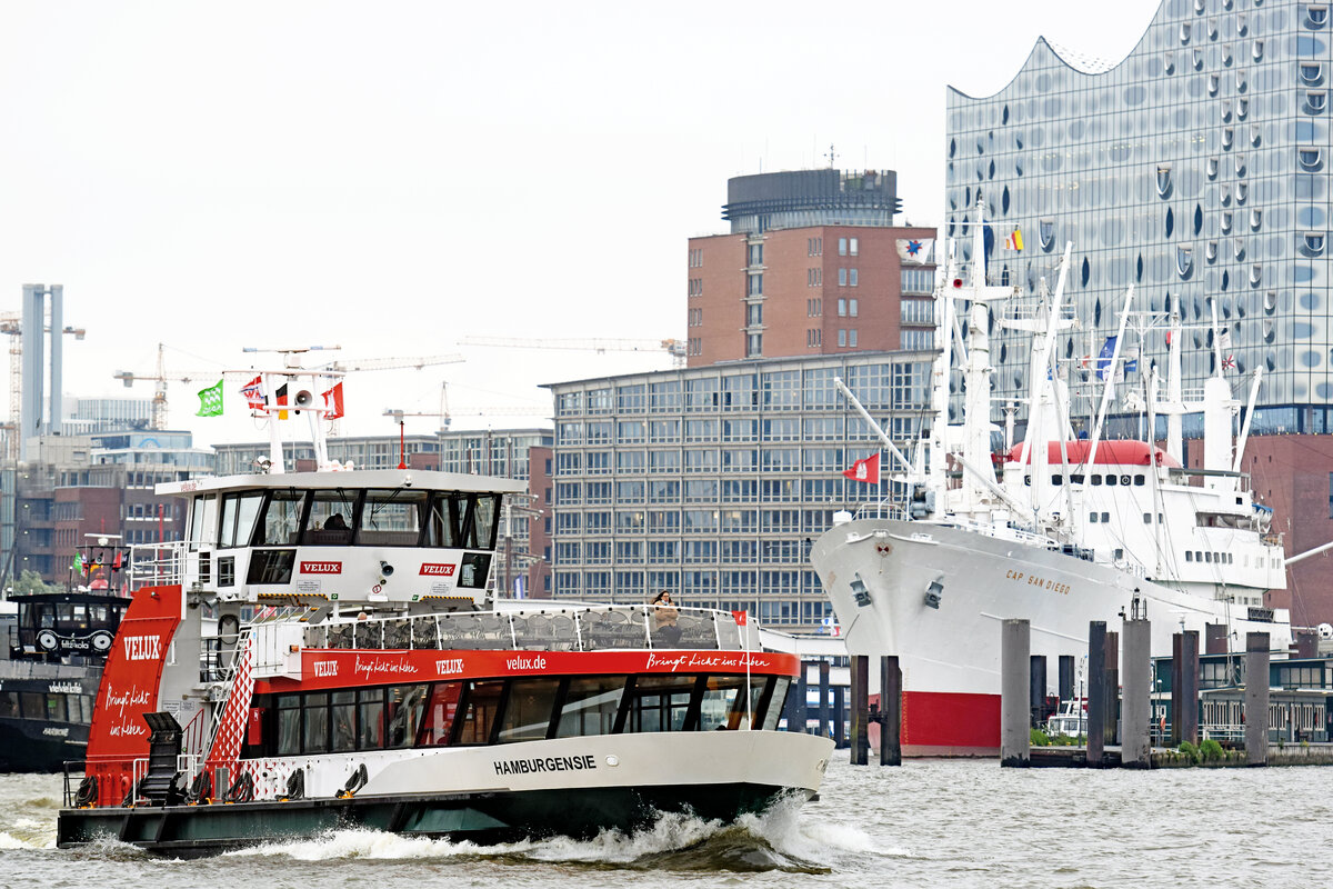 HAMBURGENSIE (ENI 04810920) am 16.09.2021 im Hafen von Hamburg