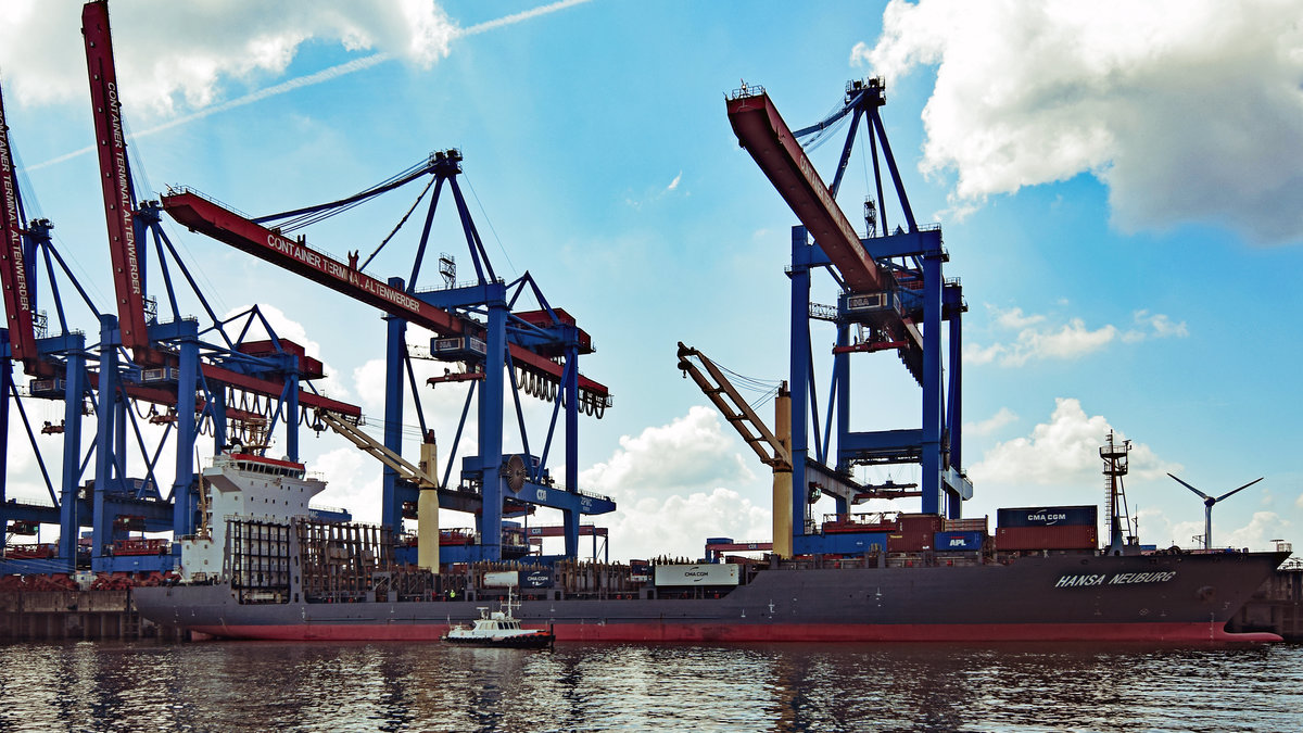 HANSA NEUBURG (IMO 9430870) am 26.05.2020 im Hafen von Hamburg