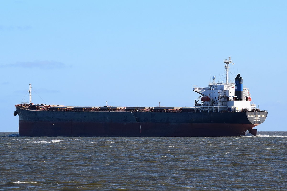 Harvest Festival , Bulk Carrier , IMO 9170262 , Baujahr 1998 , 225 × 32.2m , 13.05.2019 , Cuxhaven