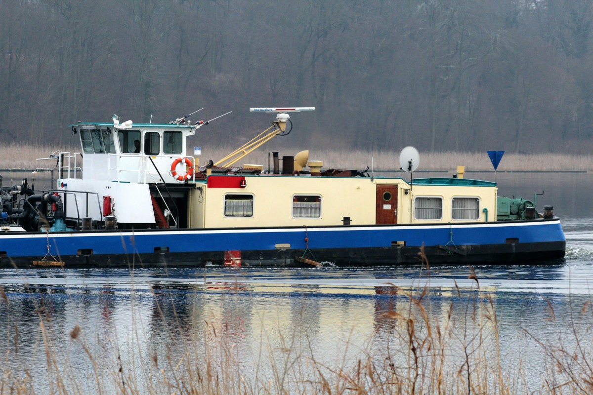 Heck vom TMS Bernhard Burmester (08043015) am 19.01.2015 auf der Havel zu Berg bei Sacrow.