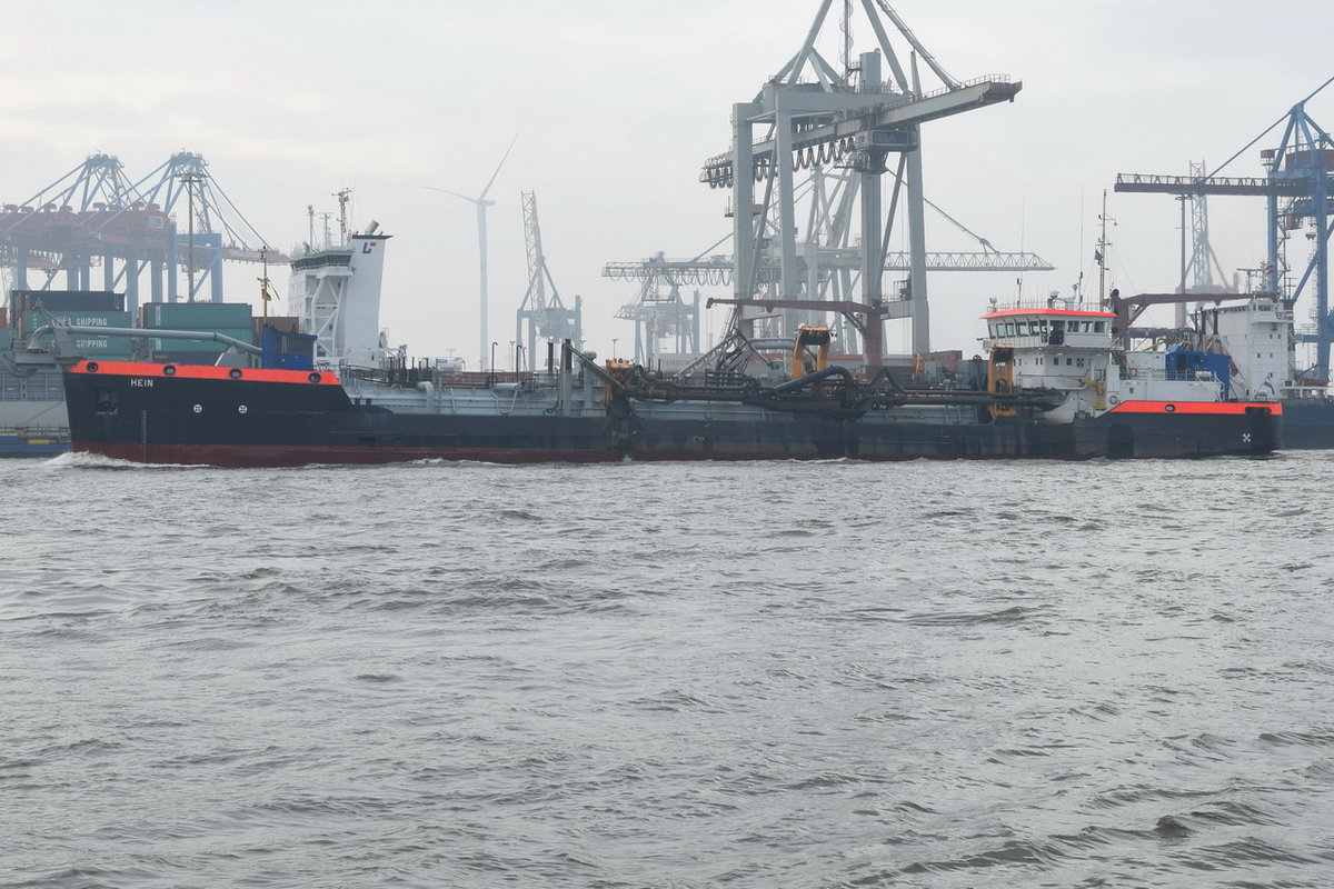 HEIN , Saugbagger , IMO 7911856 , Baujahr 1979 , 91 x 16m , 14.03.2016 Hamburg-Hafen