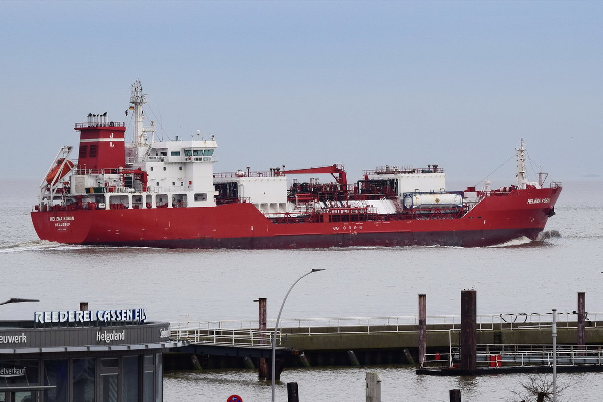 HELENA KOSAN , LPG Tanker , IMO 9342396 , Baujahr 2007 , 115 x 18.6 m , 17.03.2020 , uxhaven