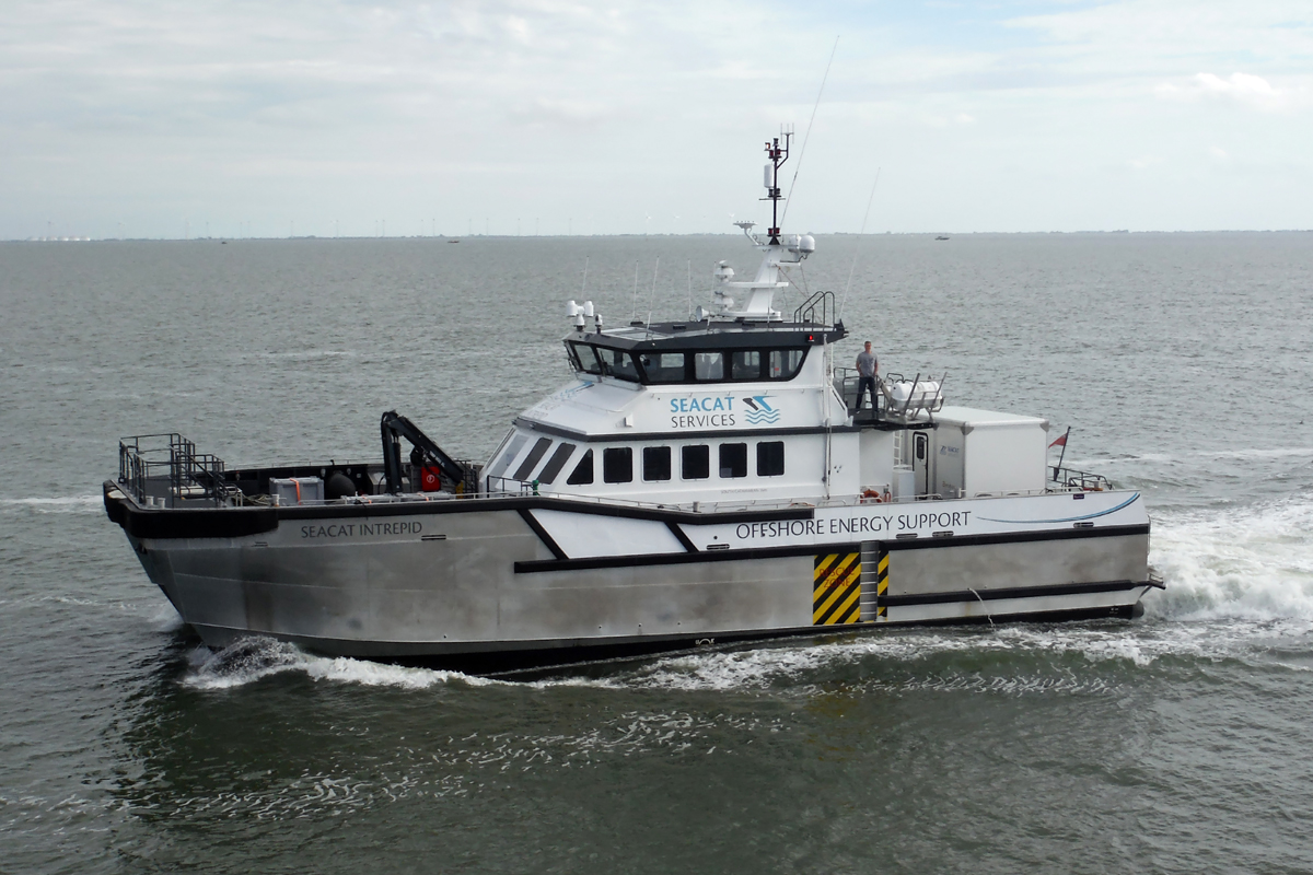 High Speed Craft  SEACAT INTREPID  vor Borkum 1.8.2017